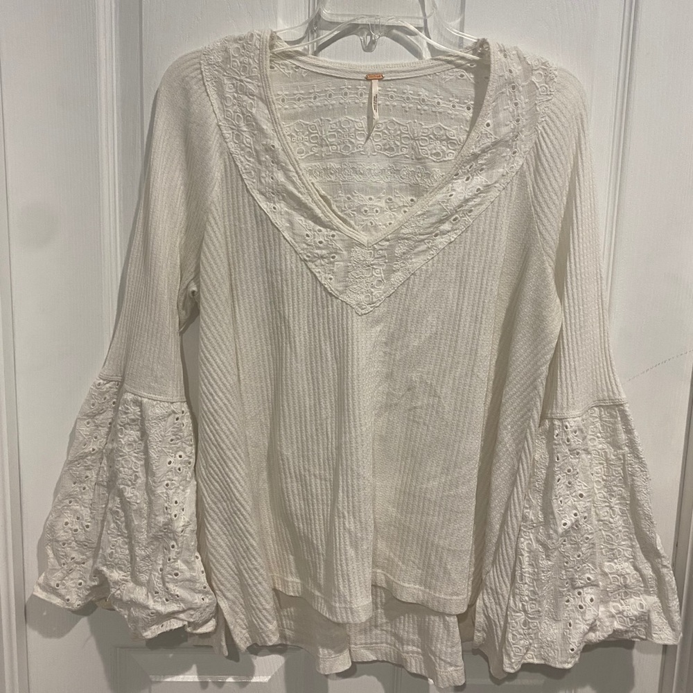 Free People Bell sleeved shirt